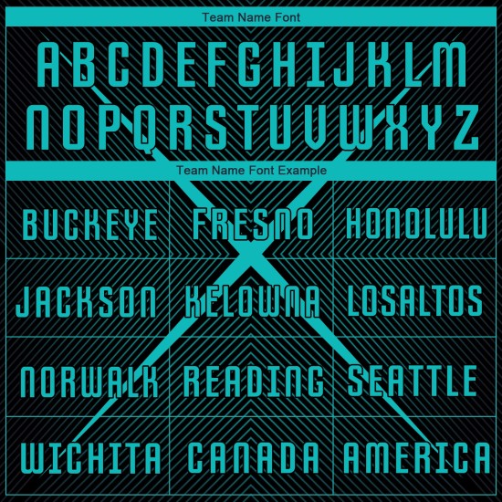 Sublimation Custom Uniform Teal Black Jersey Soccer
