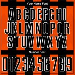 Black Custom Sublimation Uniform Orange-White Soccer Jersey Line