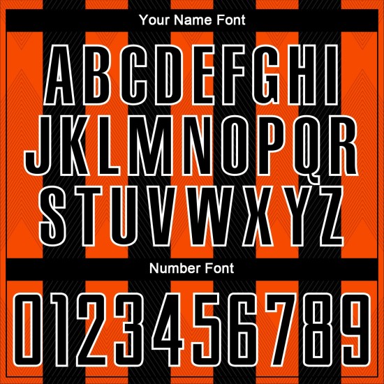 Black Custom Sublimation Uniform Orange-White Soccer Jersey Line
