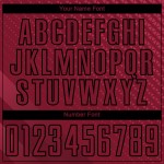 Soccer Sublimation Shapes Custom Black Uniform Jersey Crimson Geometric