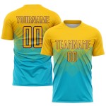 Soccer Jersey Uniform Blue Sublimation Custom Lakes Gold-Purple