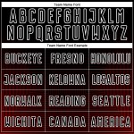 Custom Black Red-White Uniform Jersey Sublimation Soccer Lines Geometric