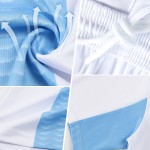 White Shapes Sublimation Custom Jersey Royal Geometric Uniform Soccer White Shapes Sublimation Custom Jersey Royal Geometric Uniform Soccer