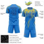 Uniform Sublimation Soccer Blue Custom Yellow-Navy Jersey Powder Uniform Sublimation Soccer Blue Custom Yellow-Navy Jersey Powder