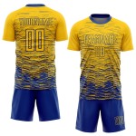 Royal Yellow Uniform Jersey Soccer Sublimation Custom