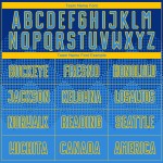 Blue-Gold Custom Jersey Soccer Powder Royal Sublimation Uniform