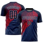 Jersey Sublimation Soccer Navy Navy-Red Uniform Custom Jersey Sublimation Soccer Navy Navy-Red Uniform Custom