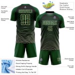 Lines Uniform Cream-Black Green Gradient Custom Geometric Jersey Sublimation Soccer Lines Uniform Cream-Black Green Gradient Custom Geometric Jersey Sublimation Soccer