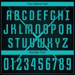 Sublimation Custom Uniform Teal Black Jersey Soccer