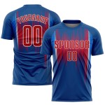 Red-White Soccer Royal Custom Uniform Sublimation Jersey