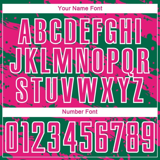 Uniform Custom Kelly Jersey Splash Green Sublimation Hot Pink-White Soccer