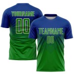 Royal Sublimation Soccer Uniform Jersey Green-Cream Custom Keely