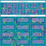 Uniform Soccer Jersey Abstract Art Teal Green Sublimation Purple-Neon Custom Fragment