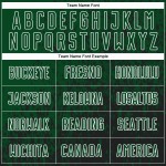 Sublimation Jersey Uniform Custom Abstract Green Soccer Art Fragment Black-White
