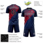 Jersey Sublimation Soccer Navy Navy-Red Uniform Custom Jersey Sublimation Soccer Navy Navy-Red Uniform Custom