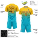 Soccer Jersey Uniform Blue Sublimation Custom Lakes Gold-Purple