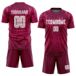 White Crimson Away Jersey Uniform Soccer Custom Sublimation White Crimson Away Jersey Uniform Soccer Custom Sublimation