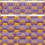 Pattern Gold-White Custom Jersey Purple Sublimation Uniform Hexagons Soccer Pattern Gold-White Custom Jersey Purple Sublimation Uniform Hexagons Soccer