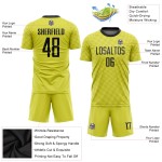 Uniform Soccer Gold Jersey Custom Sublimation Black Uniform Soccer Gold Jersey Custom Sublimation Black